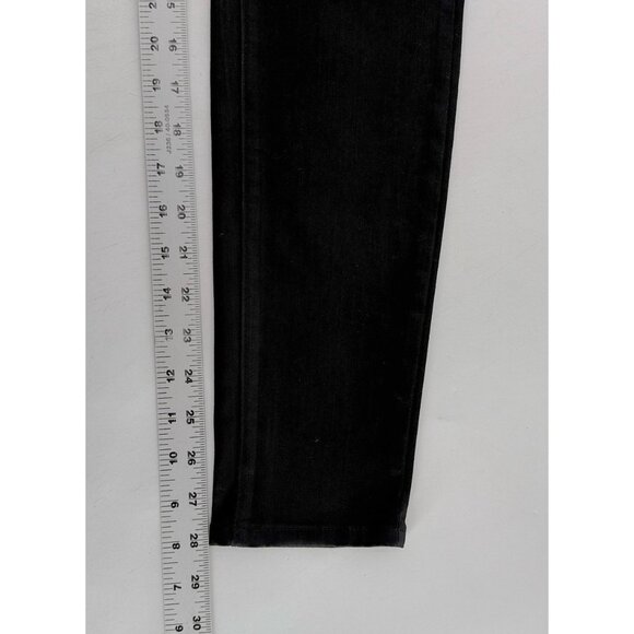 Paige Women's Verdugo Ankle Black Coated Jeans Size 27 Stretch Biker Preppy - Picture 9 of 10